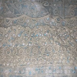 Creme Lace See through Tunic